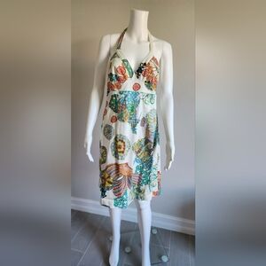 Trina Turk Multicolor Halter Midi Dress